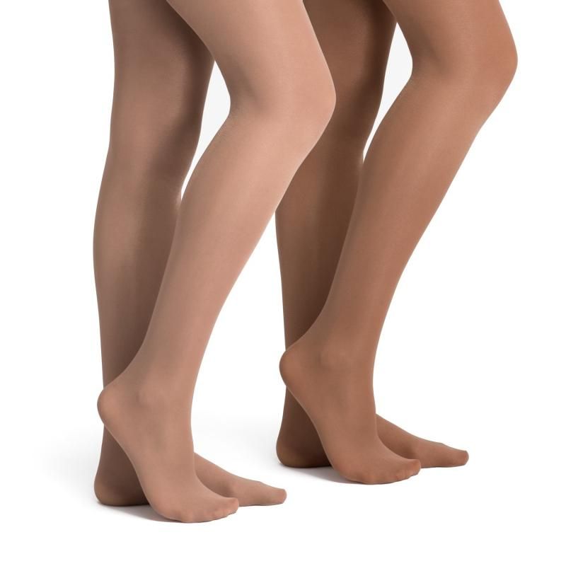 Shimmery tights med hel fot